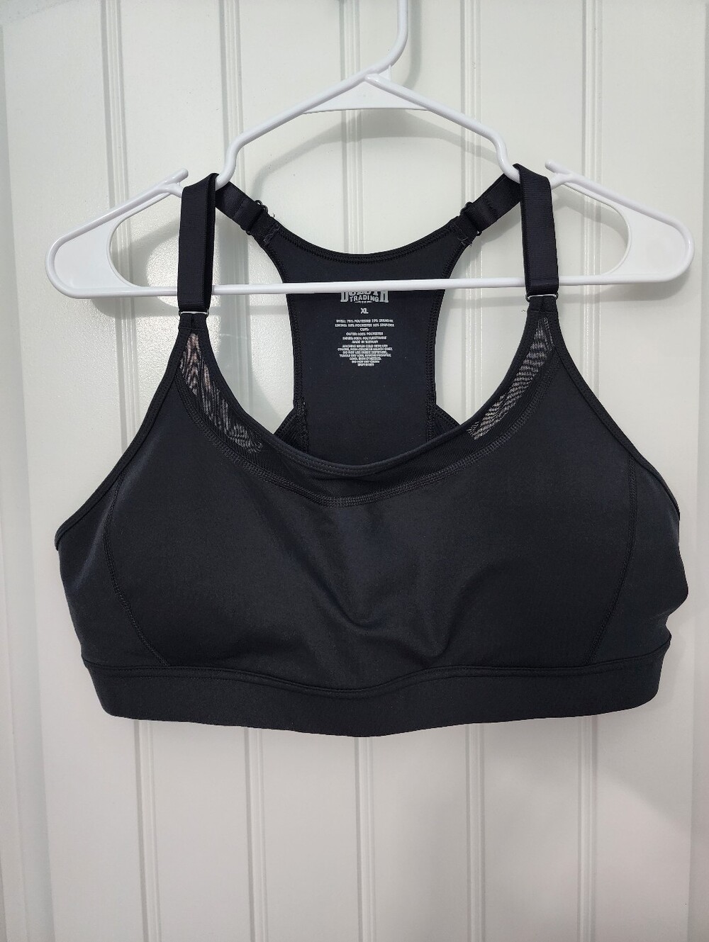 Duluth Trading Co Black Sports Bra, Size XL